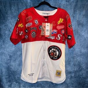 HEADGEAR CLASSICS NEGRO LEAGUES BASEBALL JERSEY RED WHITE S HOMESTEAD GRAYS